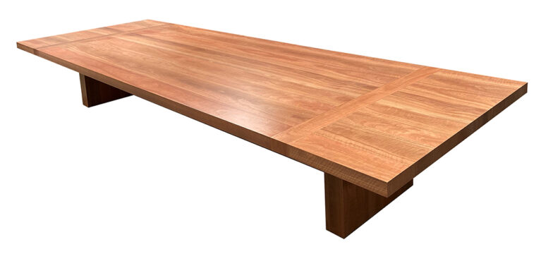 KT 12 Seater Dining Table Spotted Gum Timber 2 Pack Polyurethane Made in Adelaide, South Australia
