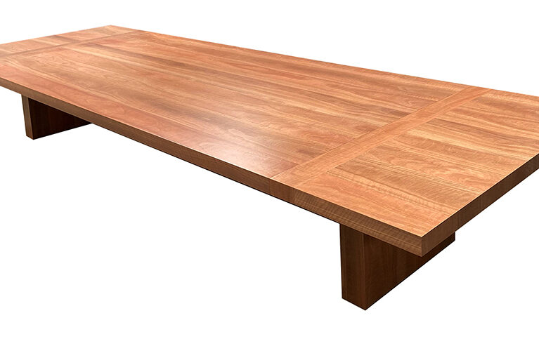 KT 12 Seater Dining Table Spotted Gum Timber 2 Pack Polyurethane Made in Adelaide, South Australia