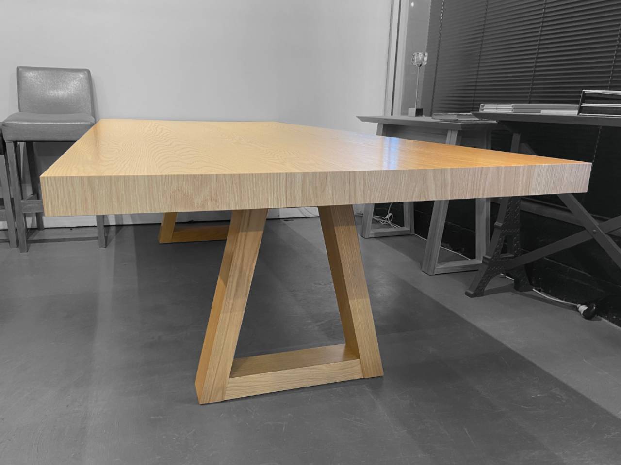 KT 10/12 Seater Dining Table American Oak Timber 2 Pack Polyurethane Quality Furniture Made in Adelaide, South Australia