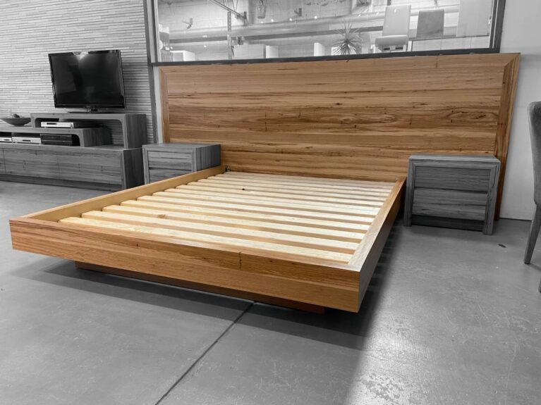 Samai Complete Bed Blackbutt Timber Quality Furniture Made in Adelaide, South Australia