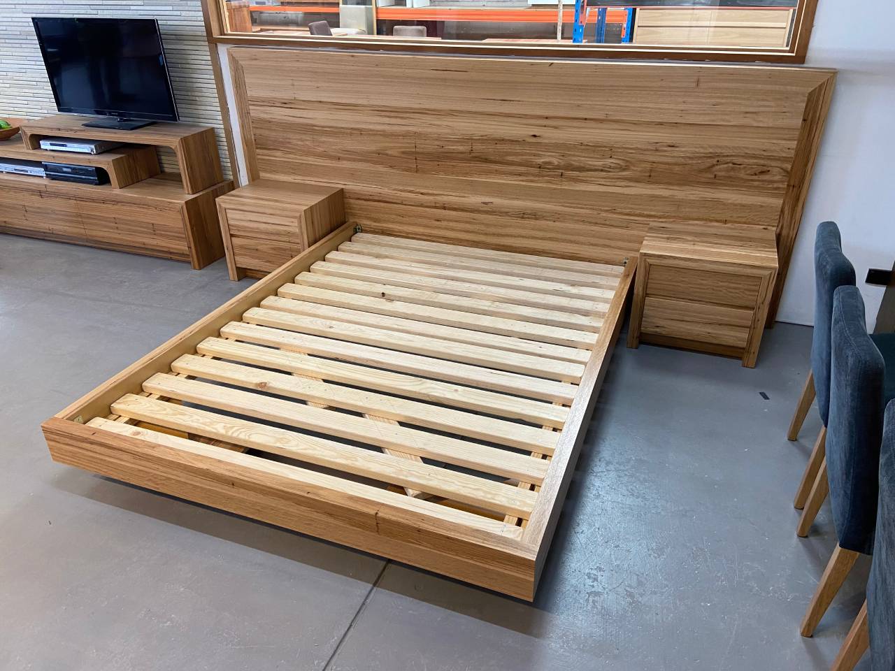 Samai Complete Bed Blackbutt Timber Quality Furniture Made in Adelaide, South Australia
