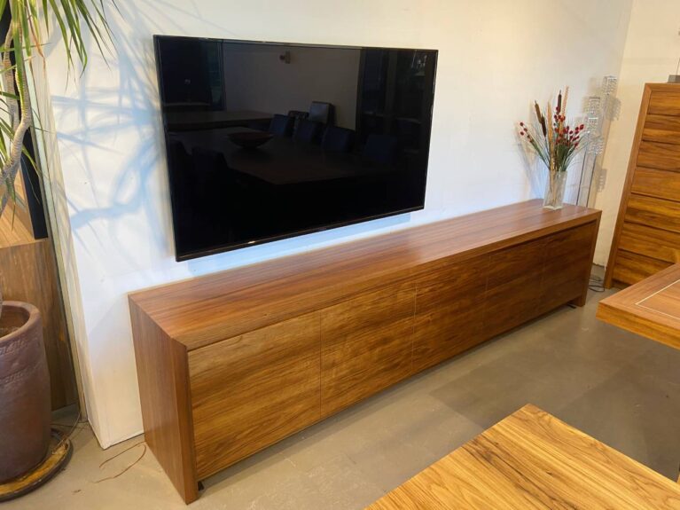 KT Media Entertainment Unit 5 Door Tasmanian Blackwood Timber Quality Furniture Made in Adelaide, South Australia