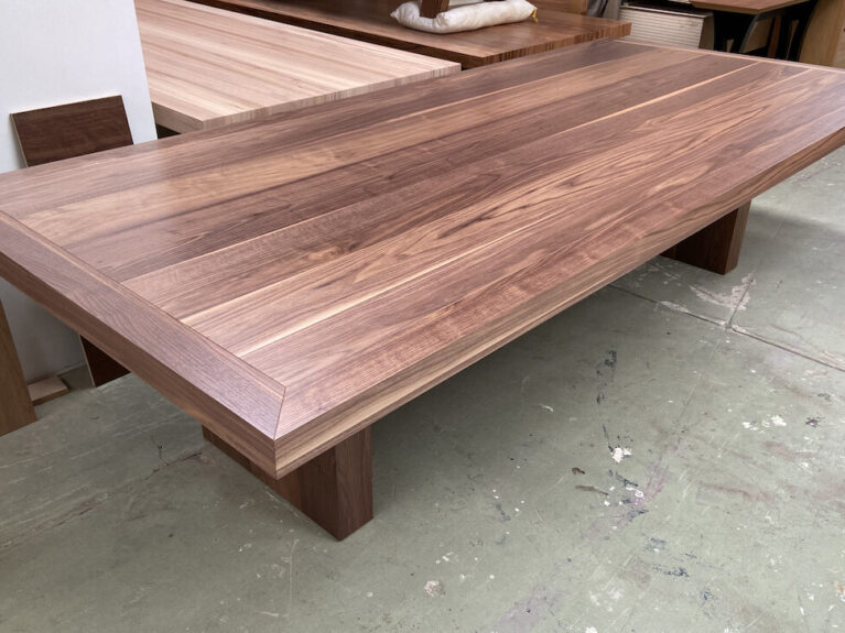 Samai 14 Seater Dining Table Walnut Timber 2 Pack Polyurethane Made in Adelaide, South Australia