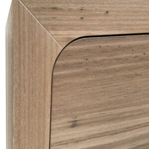 KT Rounded Internal Media Unit Limed Blackbutt Timber Closeup Quality Furniture Made in Adelaide, South Australia