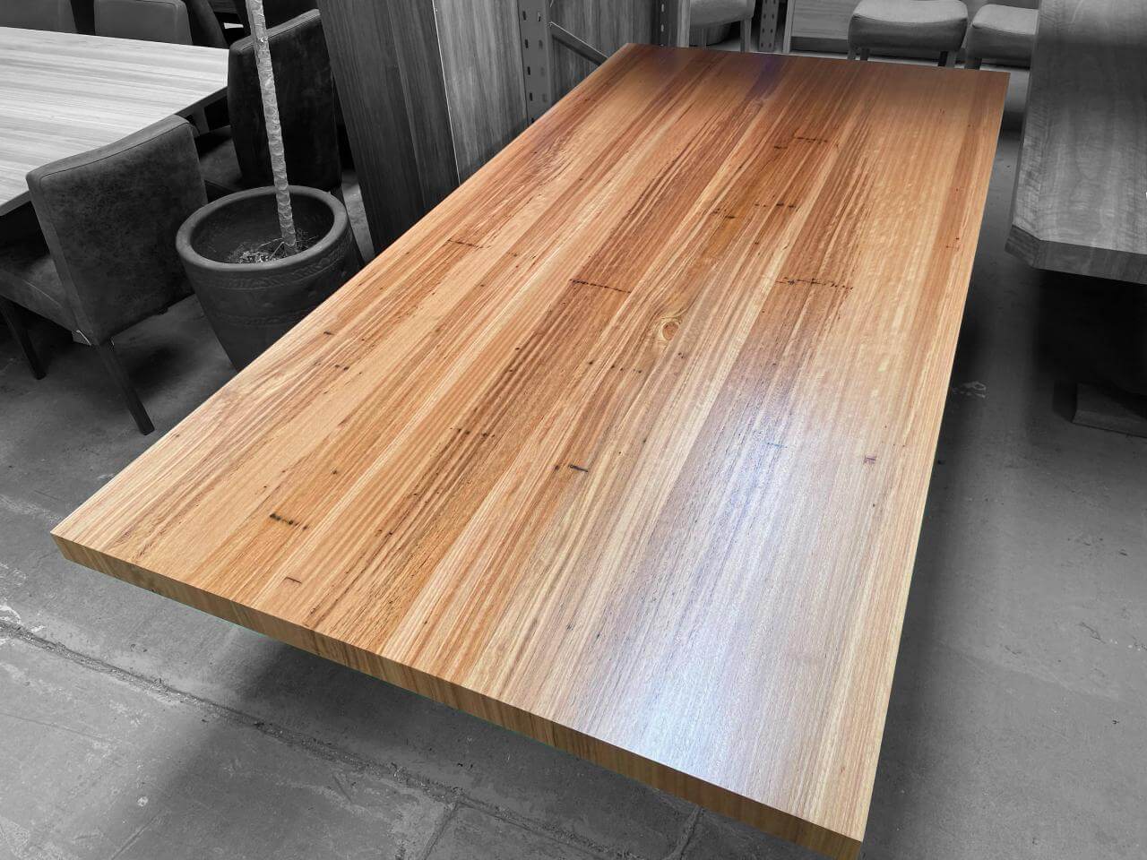 KT 8 Seater Dining Table Blackbutt Timber 2 Pack Polyurethane Quality Furniture Made in Adelaide, South Australia