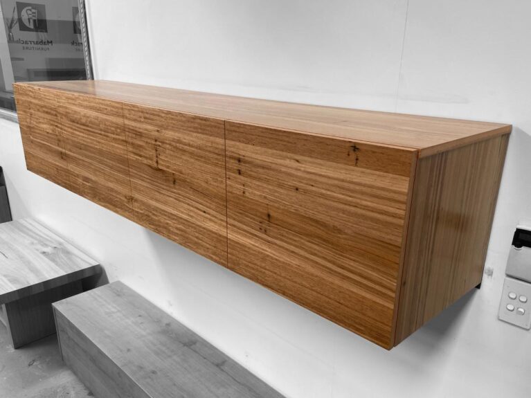 Levi Media Entertainment Unit 4 Door Blackbutt Timber Quality Furniture Made in Adelaide, South Australia