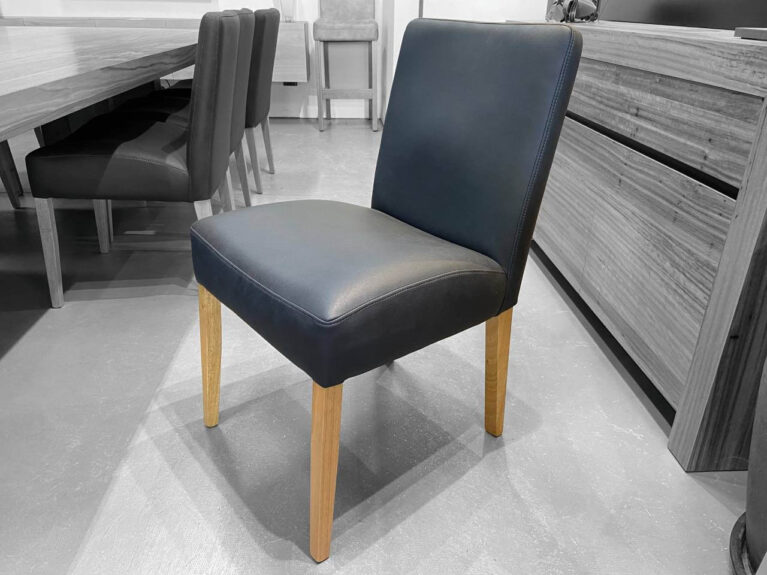 Newcastle Upholstered Dining Chairs Warwick Pelle Onyx Fabric Oak Timber Quality Made in Adelaide, South Australia