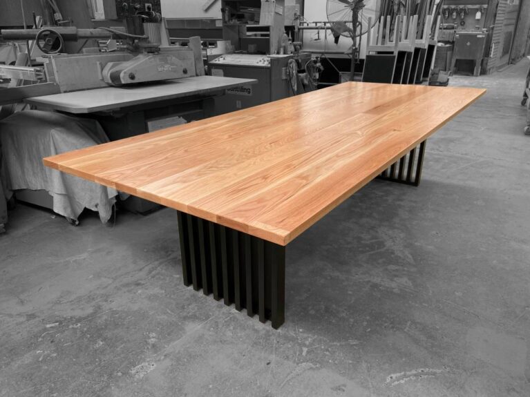 KT 12 Seater Dining Table American Oak Timber 2 Pack Polyurethane Made in Adelaide, South Australia